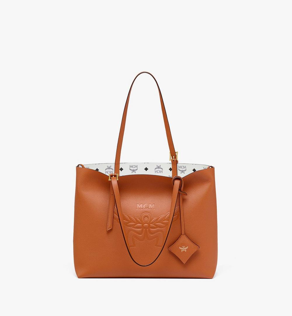 Himmel Shopper in Embossed Logo Leather 1